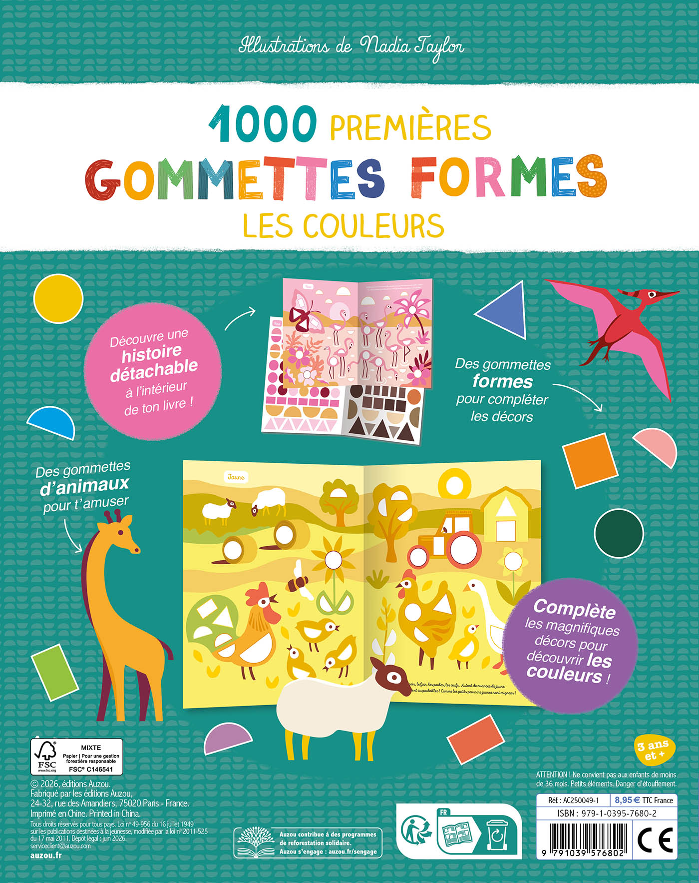 Mes Tout Premiers Autocollants - 1000 Premières Gommettes Formes Les Couleurs