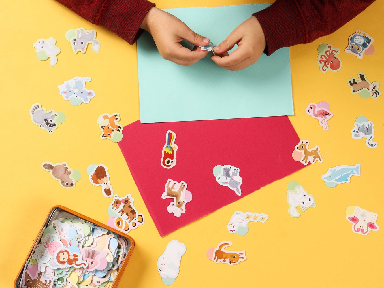 100 Gommettes - Les Bébés Animaux