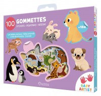 100 gommettes - Les bébés animaux