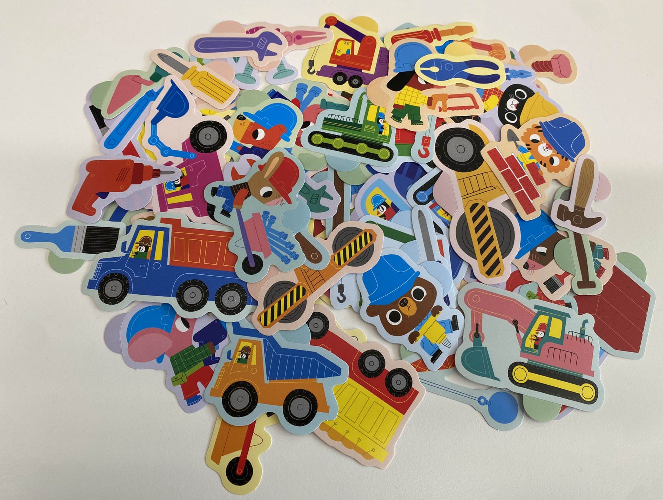 100 Gommettes - Le Chantier