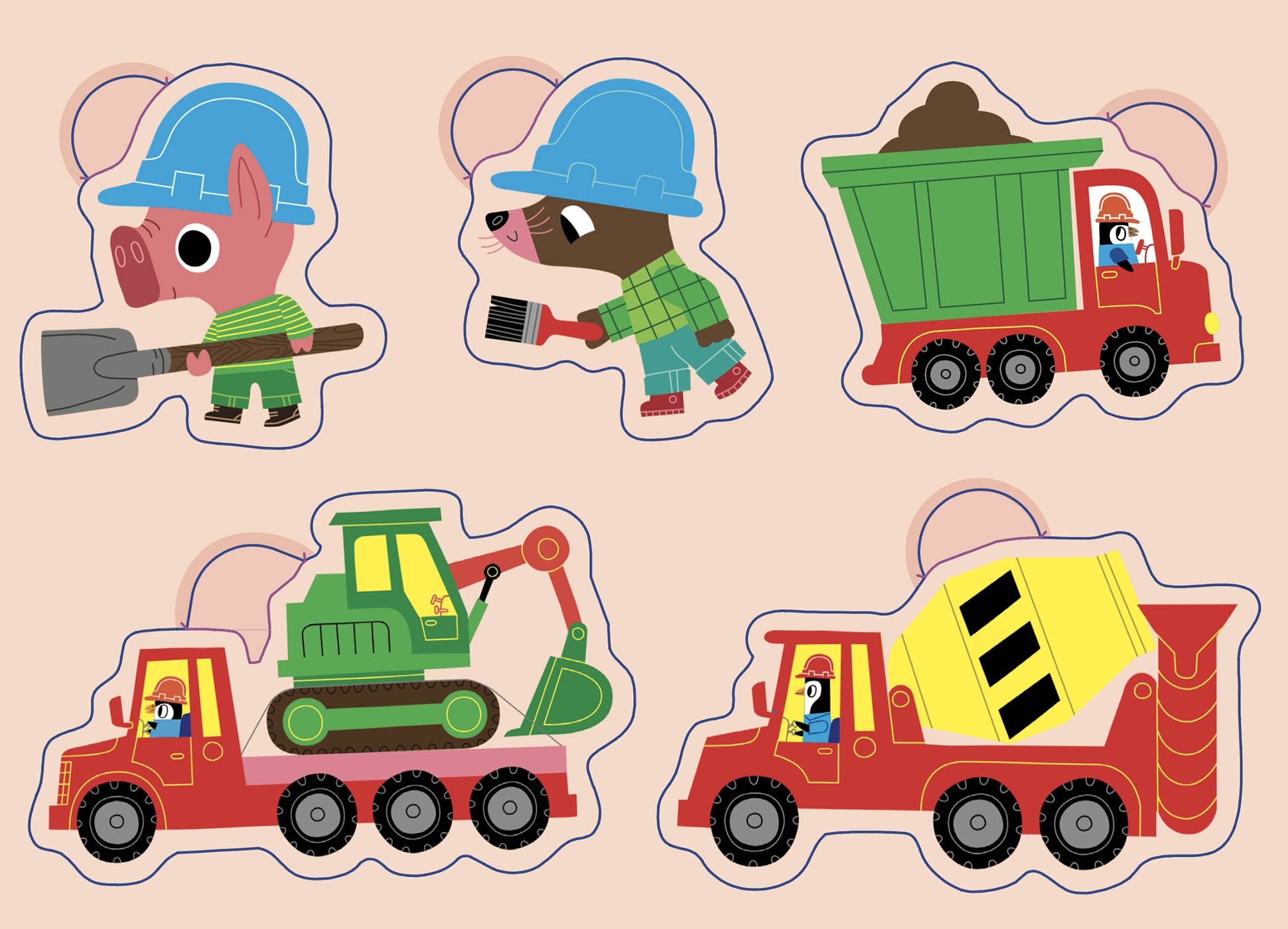 100 Gommettes - Le Chantier 100 Gommettes - Le Chantier