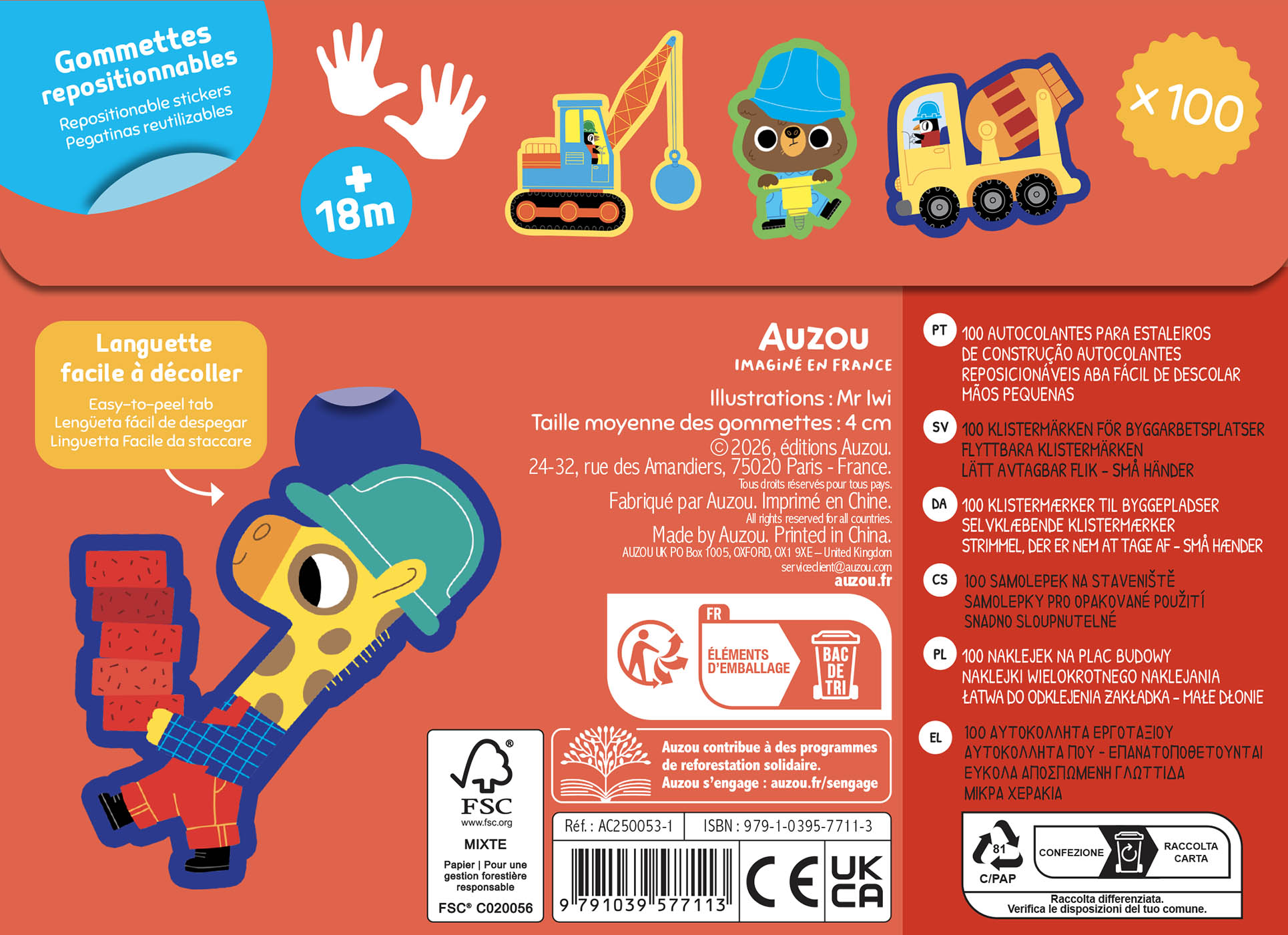 100 Gommettes - Le Chantier 100 Gommettes - Le Chantier