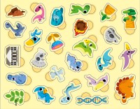 Boîte Métal - 300 Gommettes Dinosaures Boîte Métal - 300 Gommettes Dinosaures