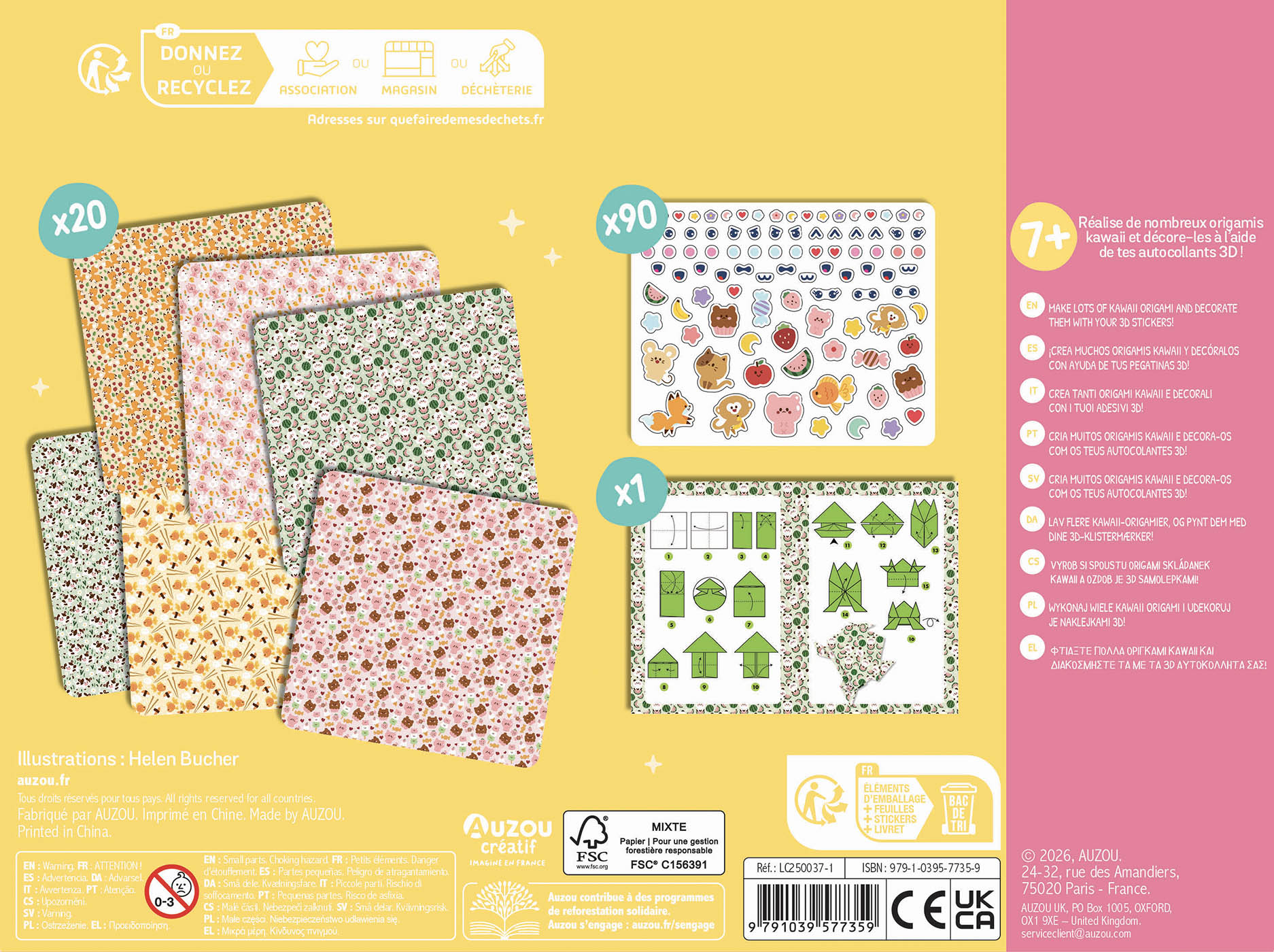 Ma Pochette D'artiste - Mes Origamis Kawaii Ma Pochette D'artiste - Mes Origamis Kawaii