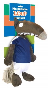 Peluche loup foot