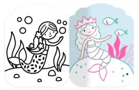 Je Colorie Sans Dépasser - Jolies Sirènes