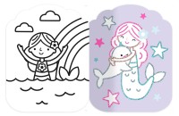 Je Colorie Sans Dépasser - Jolies Sirènes