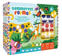 Gommettes formes - 3 rouleaux de 500 gommettes et 12 décors