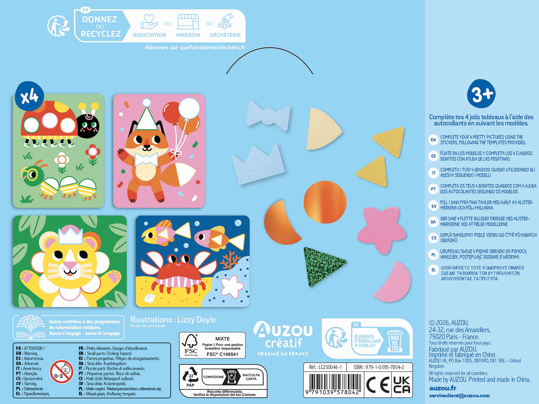 Ma Pochette D'artiste - Mes Autocollants À Toucher