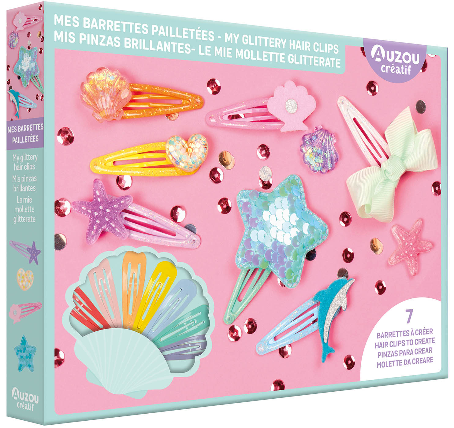 Mon Coffret D'artiste - Mes Barrettes Pailletées Mon Coffret D'artiste - Mes Barrettes Pailletées