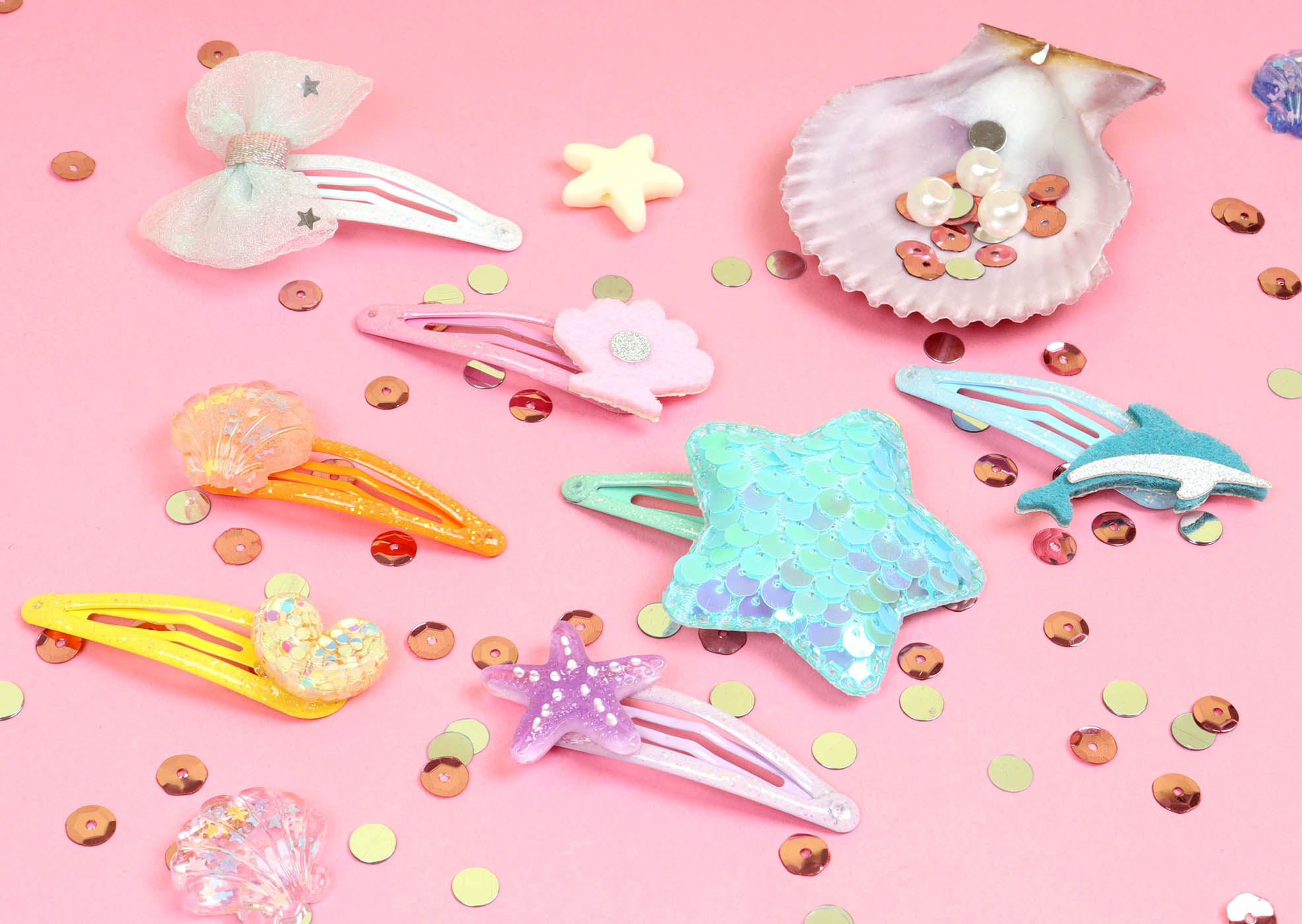 Mon Coffret D'artiste - Mes Barrettes Pailletées Mon Coffret D'artiste - Mes Barrettes Pailletées