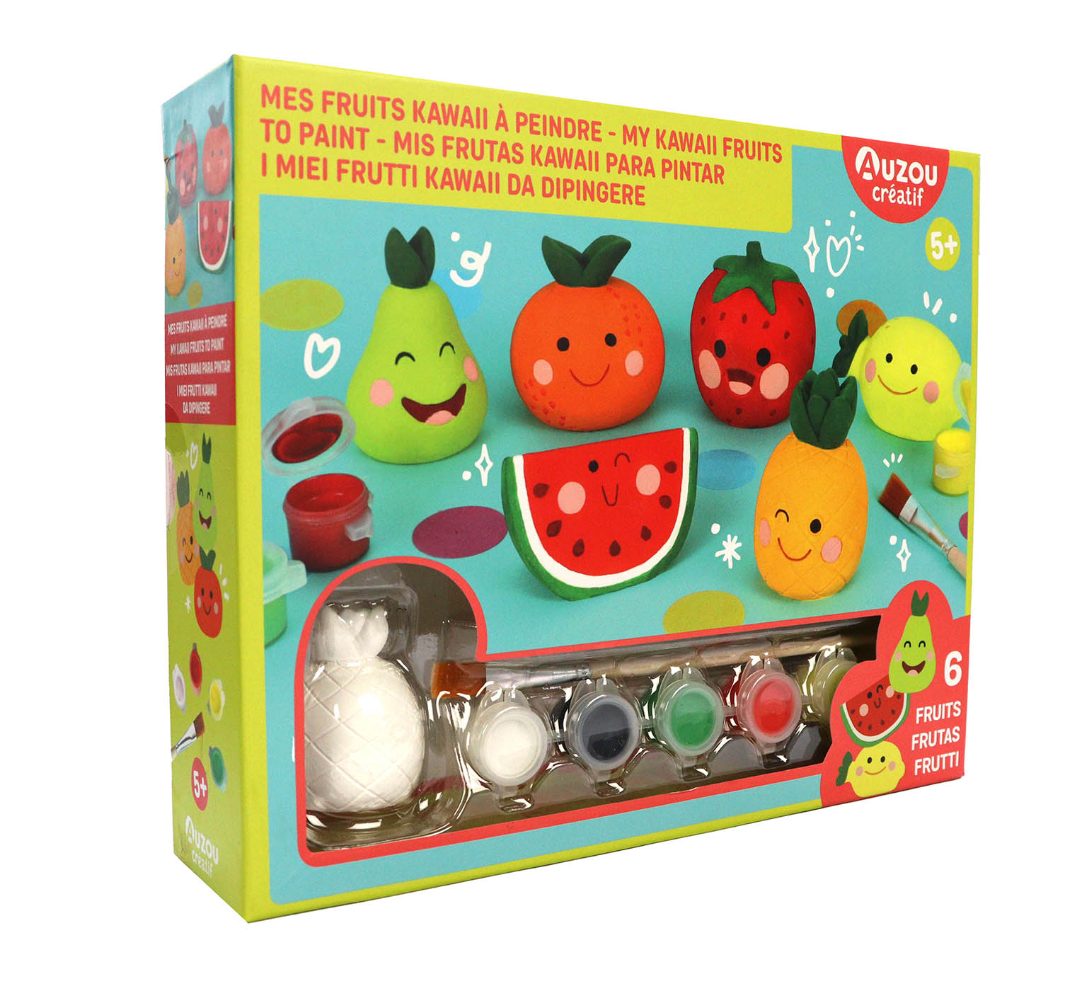 Mon Coffret D'artiste - Mes Fruits Kawaii À Peindre Mon Coffret D'artiste - Mes Fruits Kawaii À Peindre