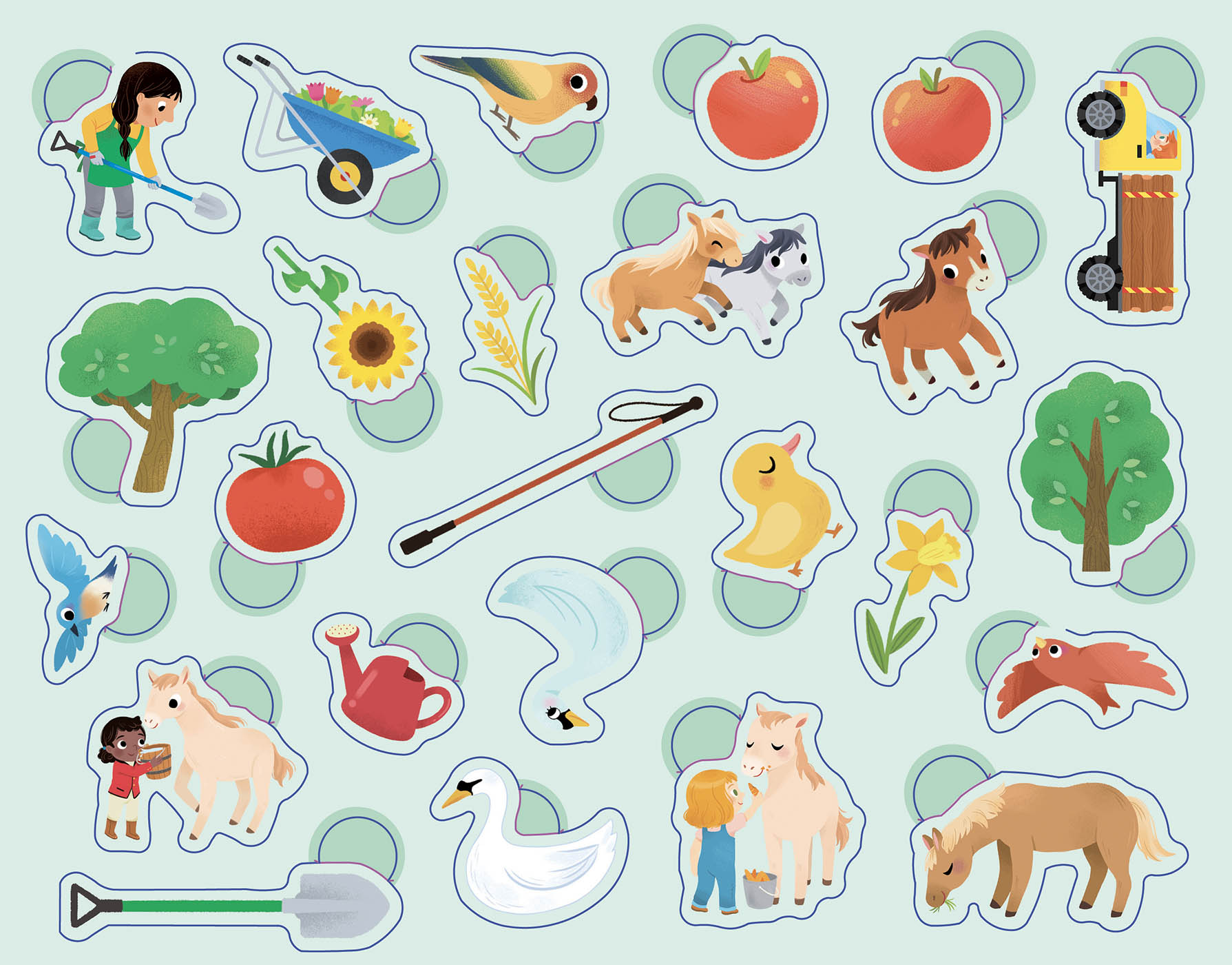 Boîte Métal - 300 Gommettes La Ferme