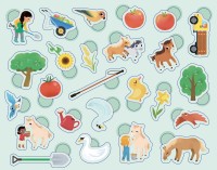 Boîte Métal - 300 Gommettes La Ferme