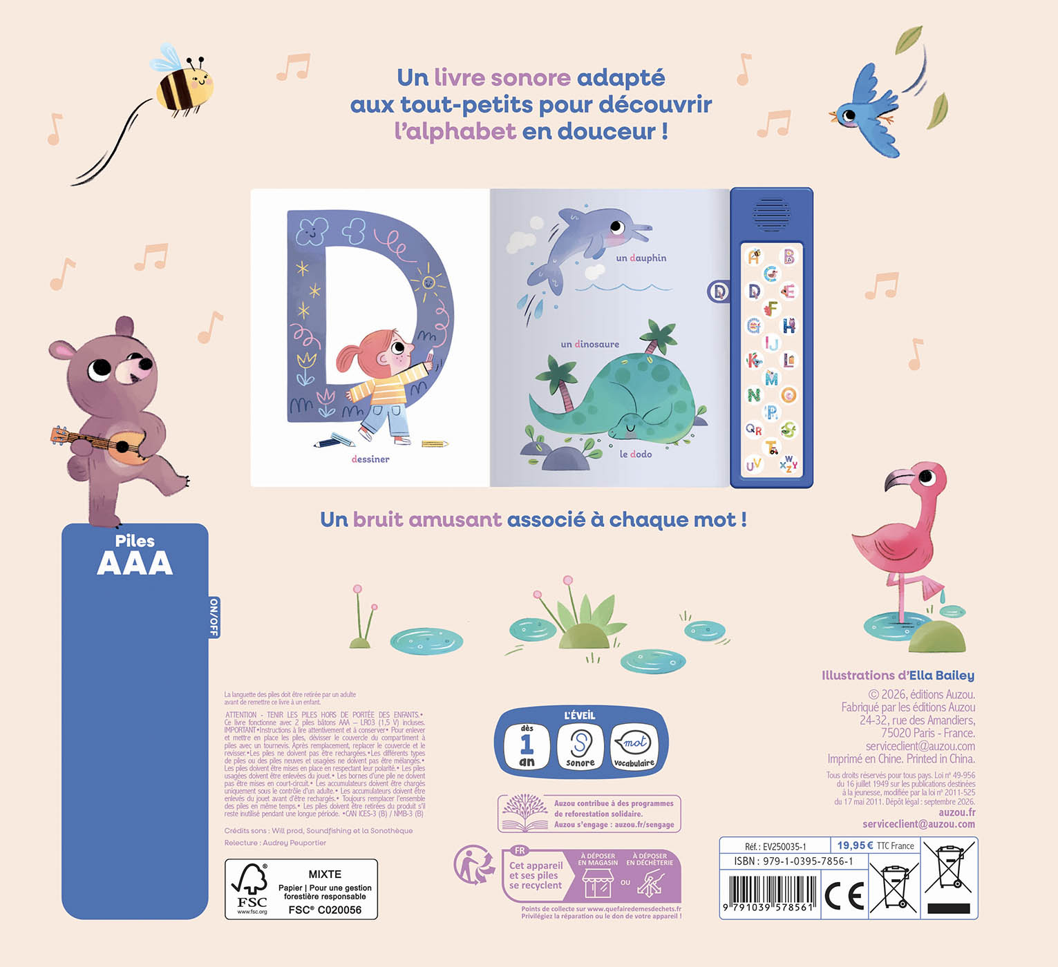 Mon Premier Abécédaire Sonore - 20 Puces Sonores