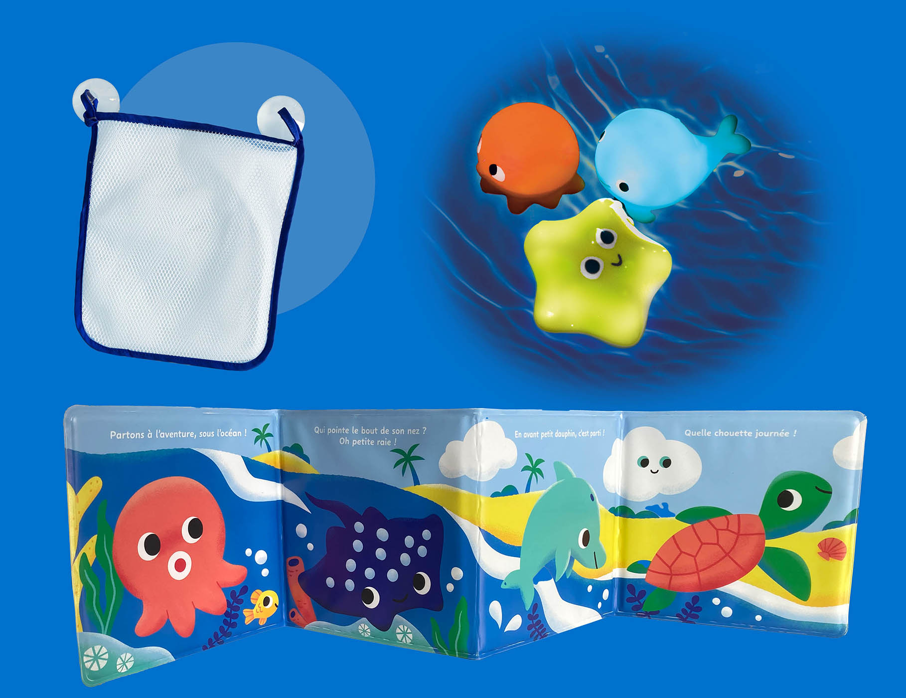 Mon Premier Livre De Bain - Mon Coffret De Bain Sensoriel - Pour Un Bain Apaisant !