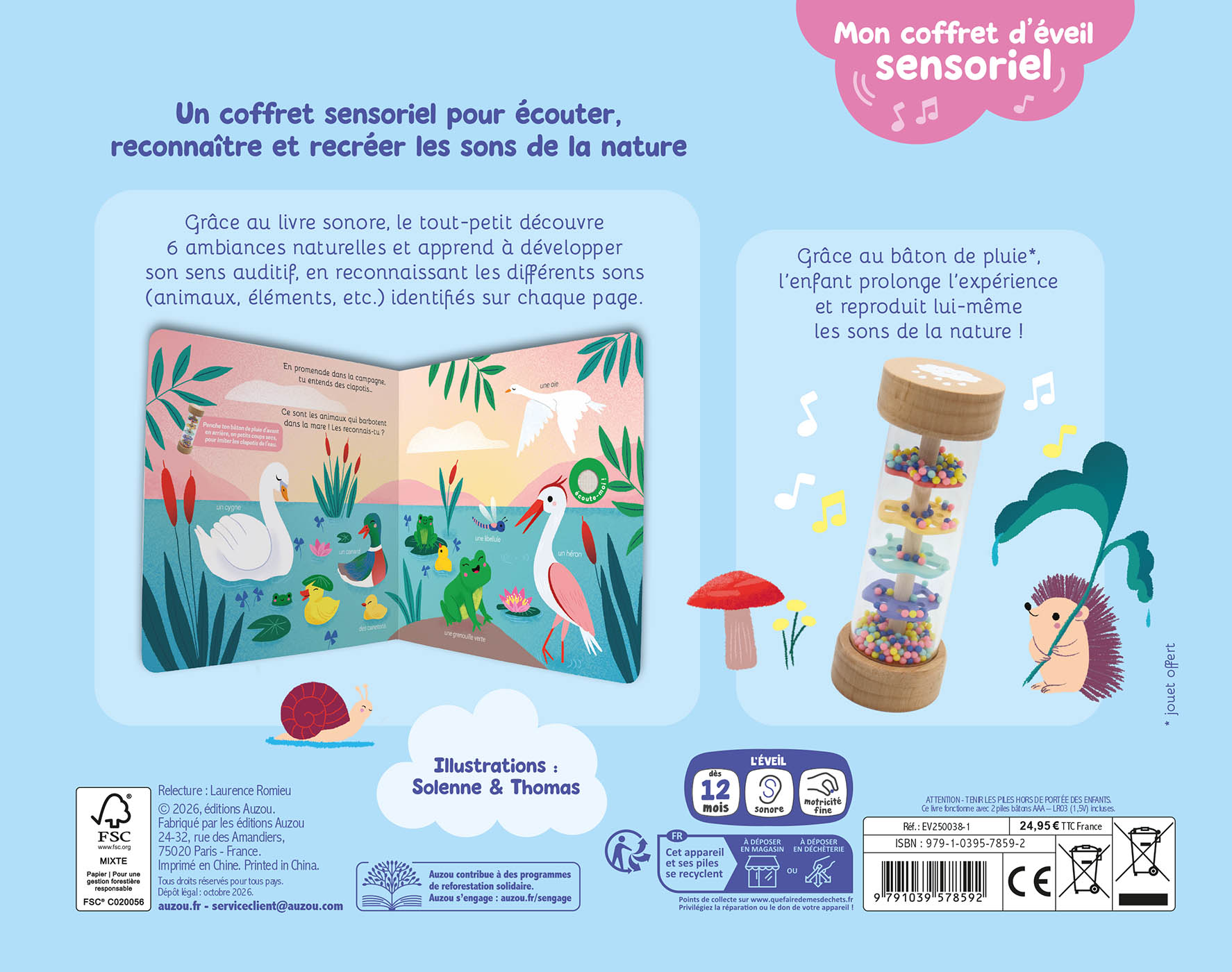 Mon Coffret D'éveil Sensoriel - J'écoute La Nature