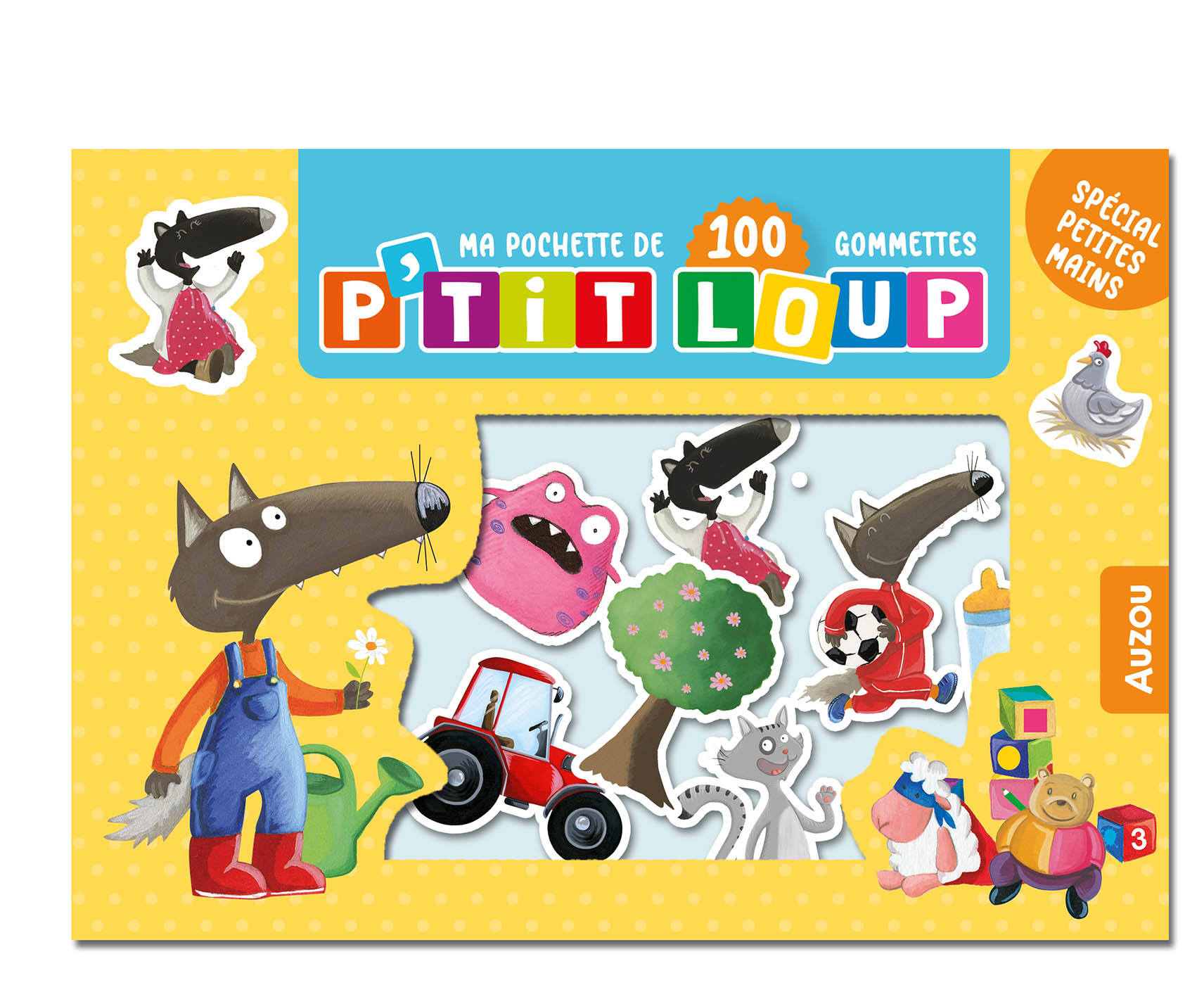 Ma Pochette 100 Gommettes P'tit Loup Ma Pochette 100 Gommettes P'tit Loup