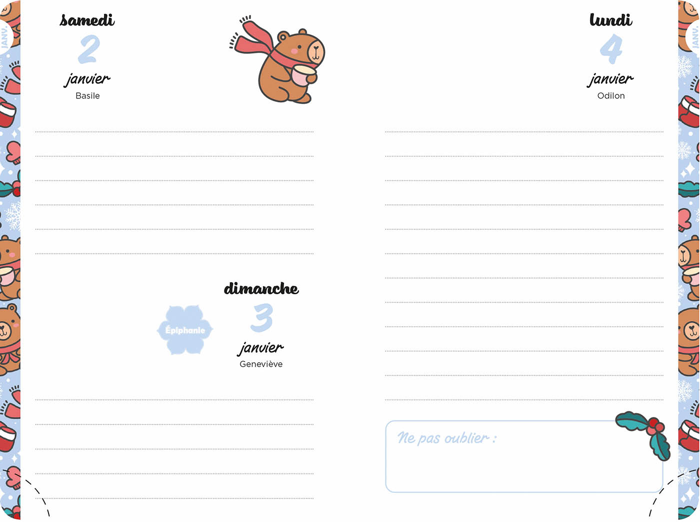 Mon Agenda Cosy 2026-2027