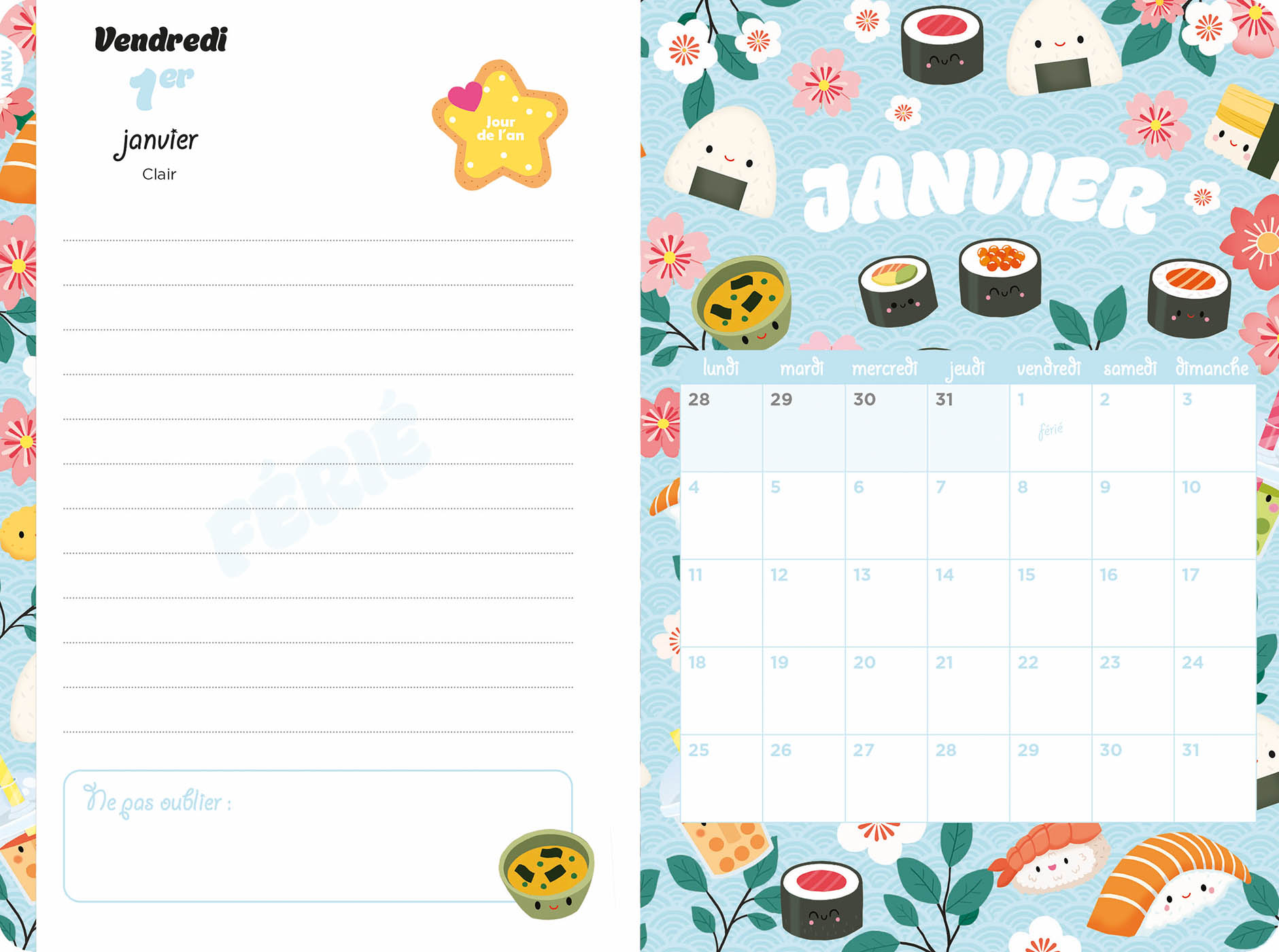 Mon Agenda Kawaii 2026-2027