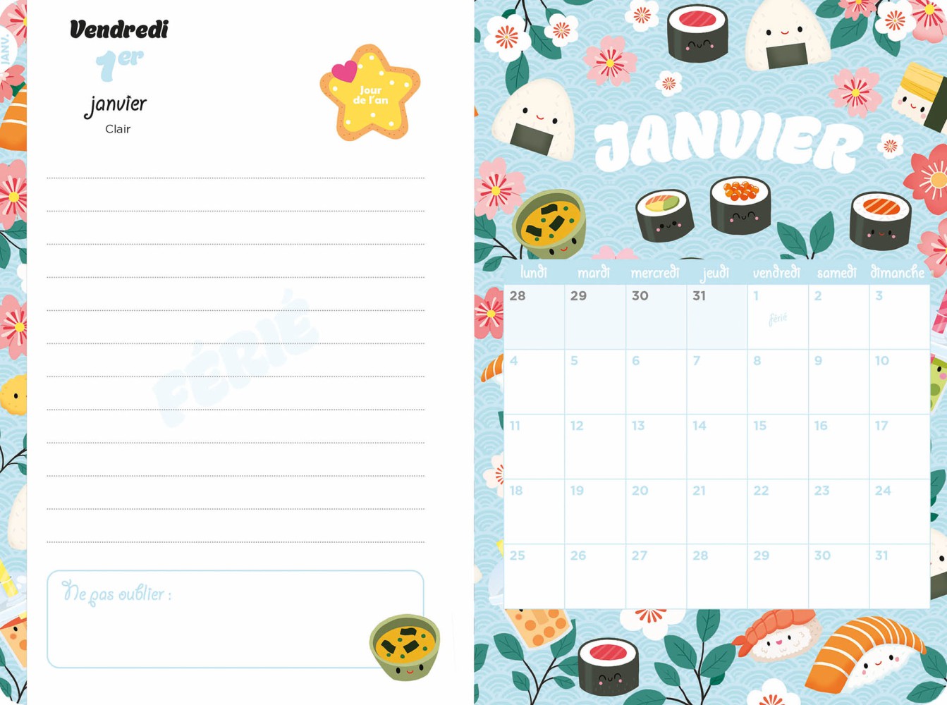 Mon Agenda Kawaii 2026-2027