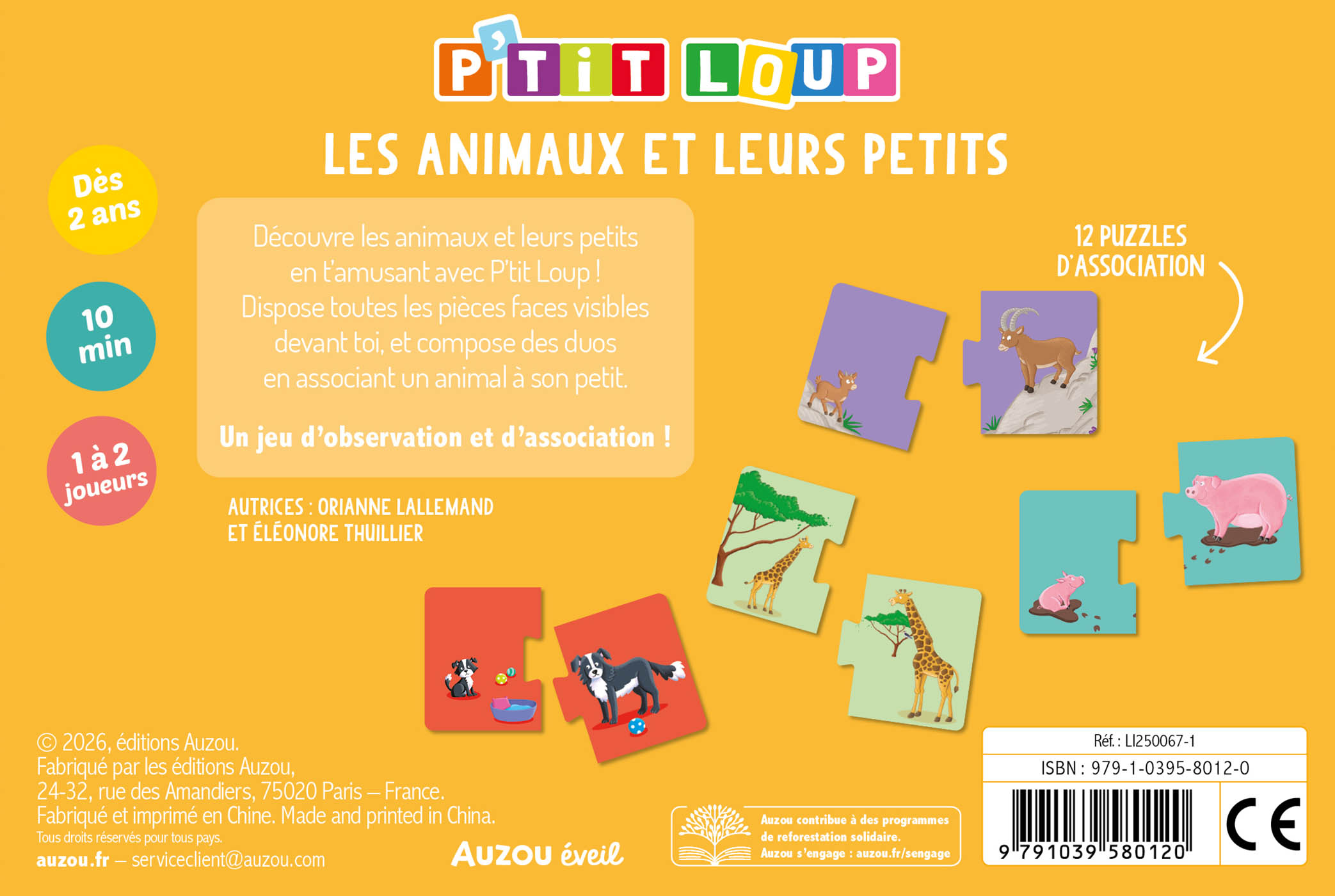 P'tit Jeu - P'tit Loup - Les Animaux Et Leurs Petits P'tit Jeu - P'tit Loup - Les Animaux Et Leurs Petits
