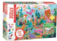 Book and puzzle seek-and-find - Dinosaurs 4+