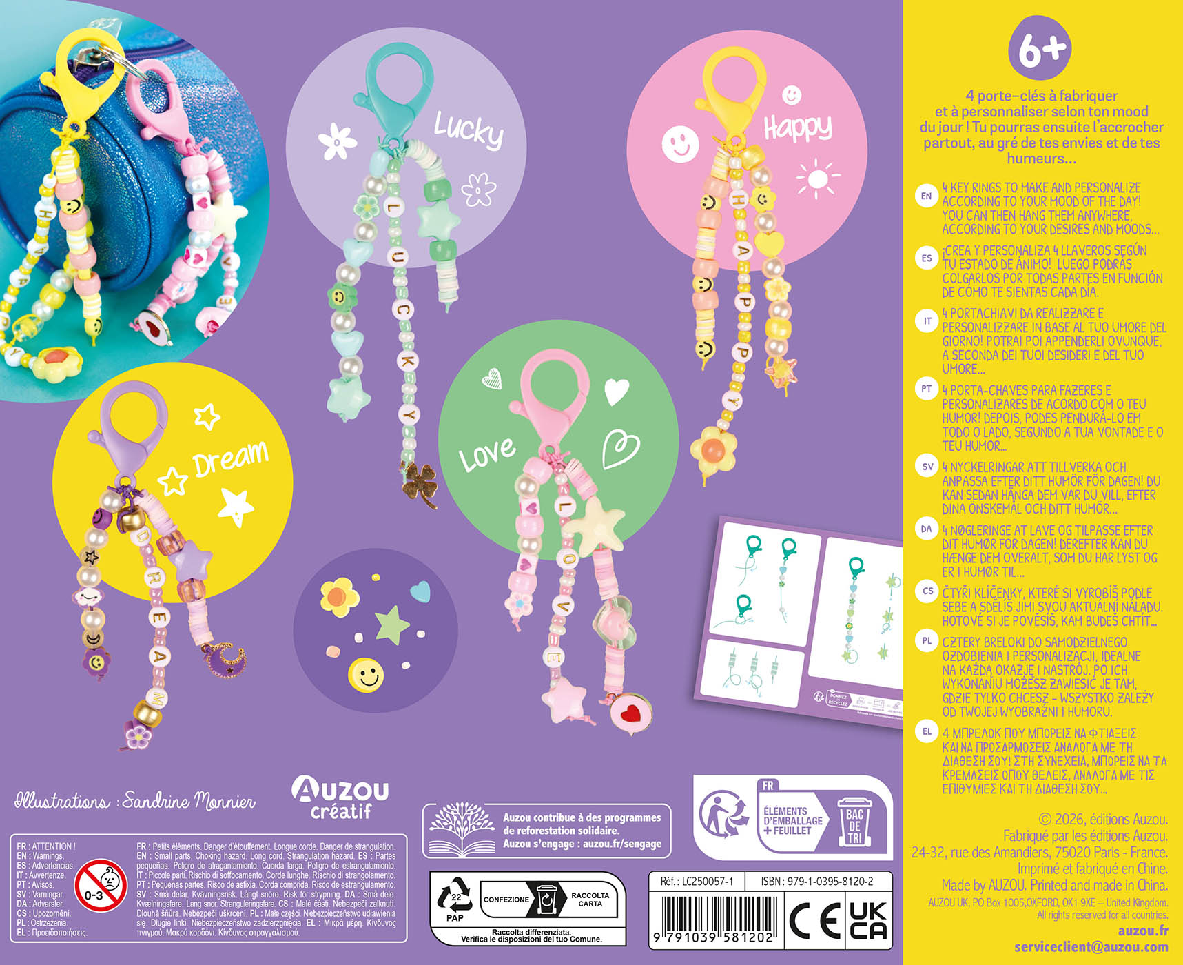 Mon Coffret D'artiste - Mes Porte-Clés Vibe Du Jour Mon Coffret D'artiste - Mes Porte-Clés Vibe Du Jour