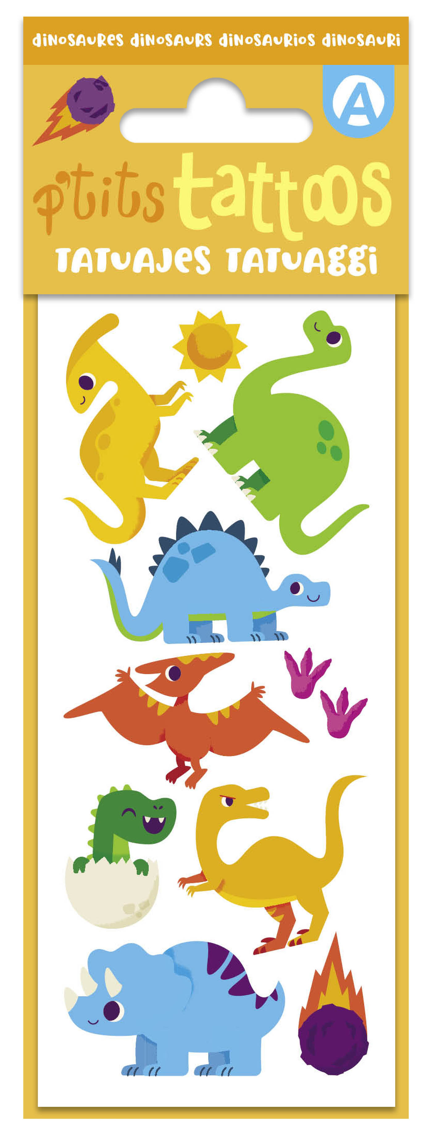 Mes P'tits Tattoos - Dinosaures