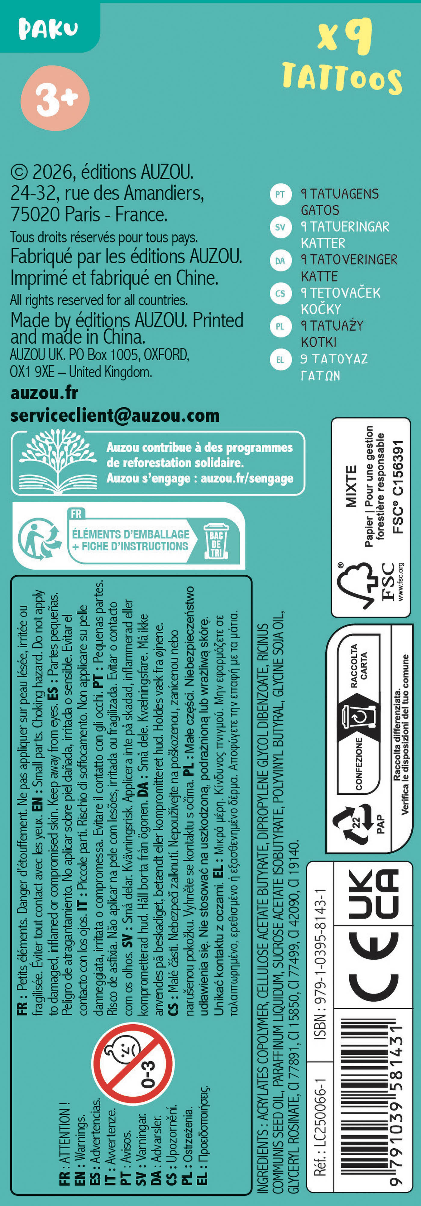 Mes P'tits Tattoos - Mes P'tits Tattoos Chats