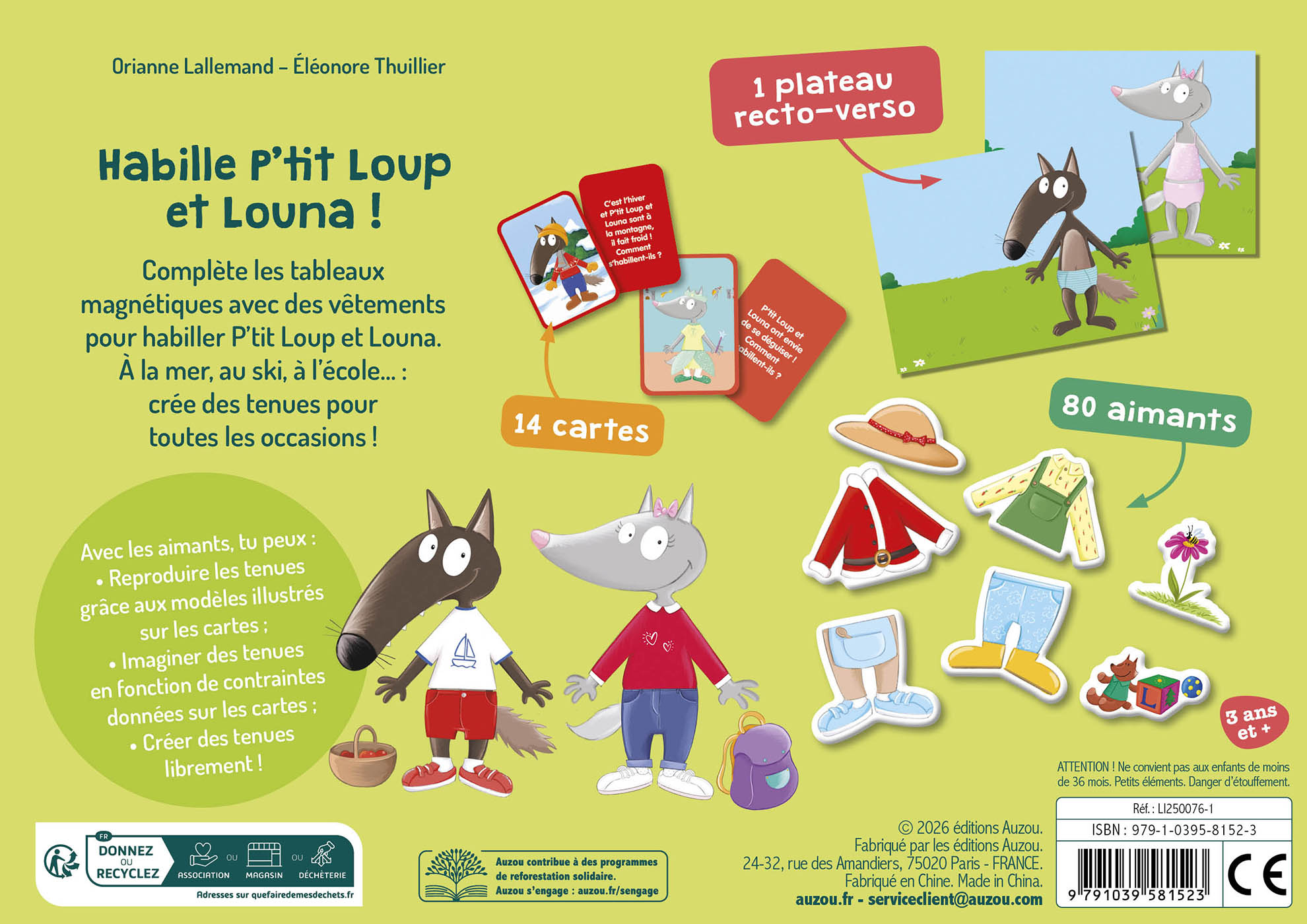 Mon Petit Coffret Aimanté - P'tit Loup - Je M'habille Tout Seul Mon Petit Coffret Aimanté - P'tit Loup - Je M'habille Tout Seul