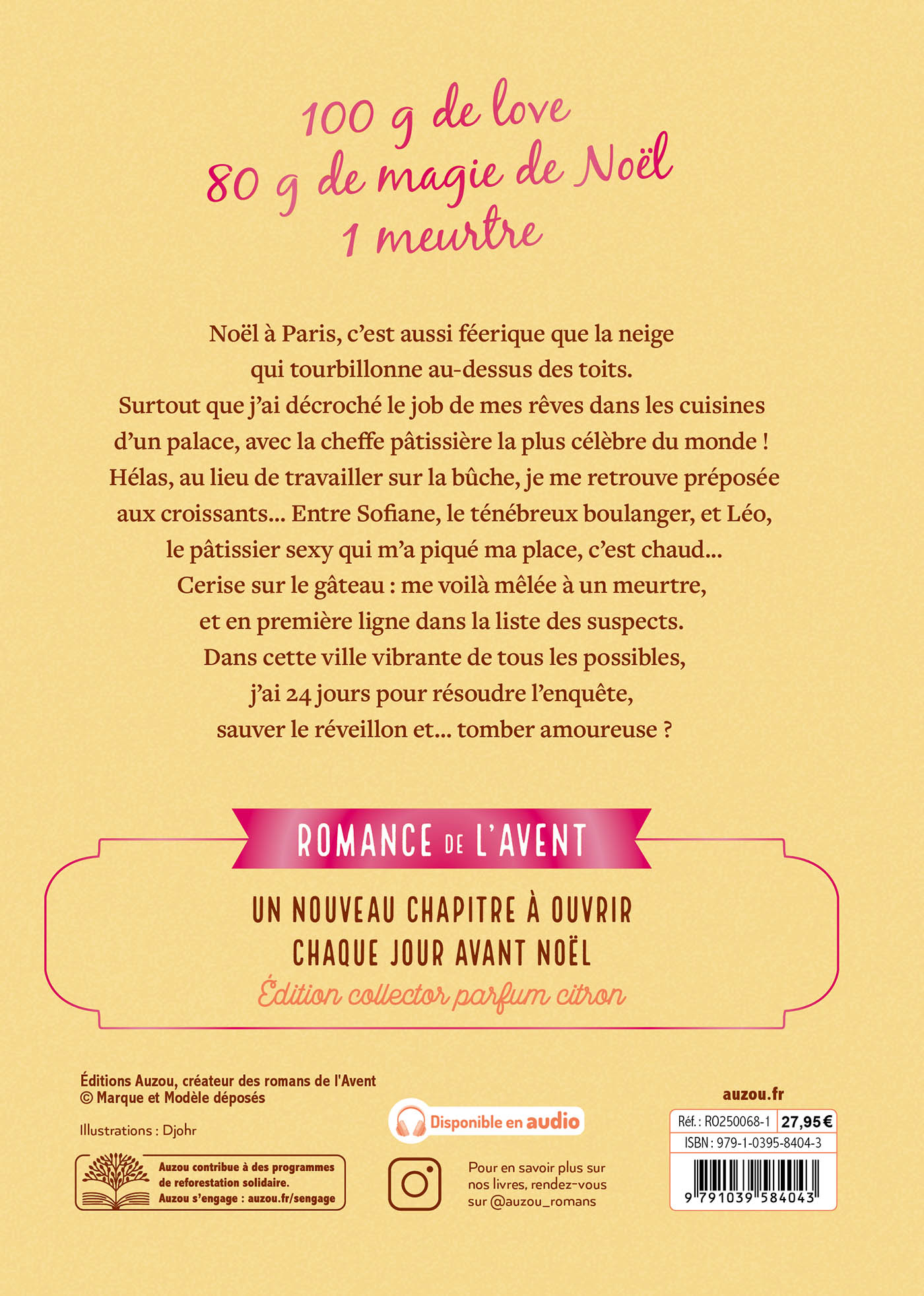 Romance De L’avent  - Cosy Love & Christmas Crime - Édition Reliée Collector - Parfum Citron