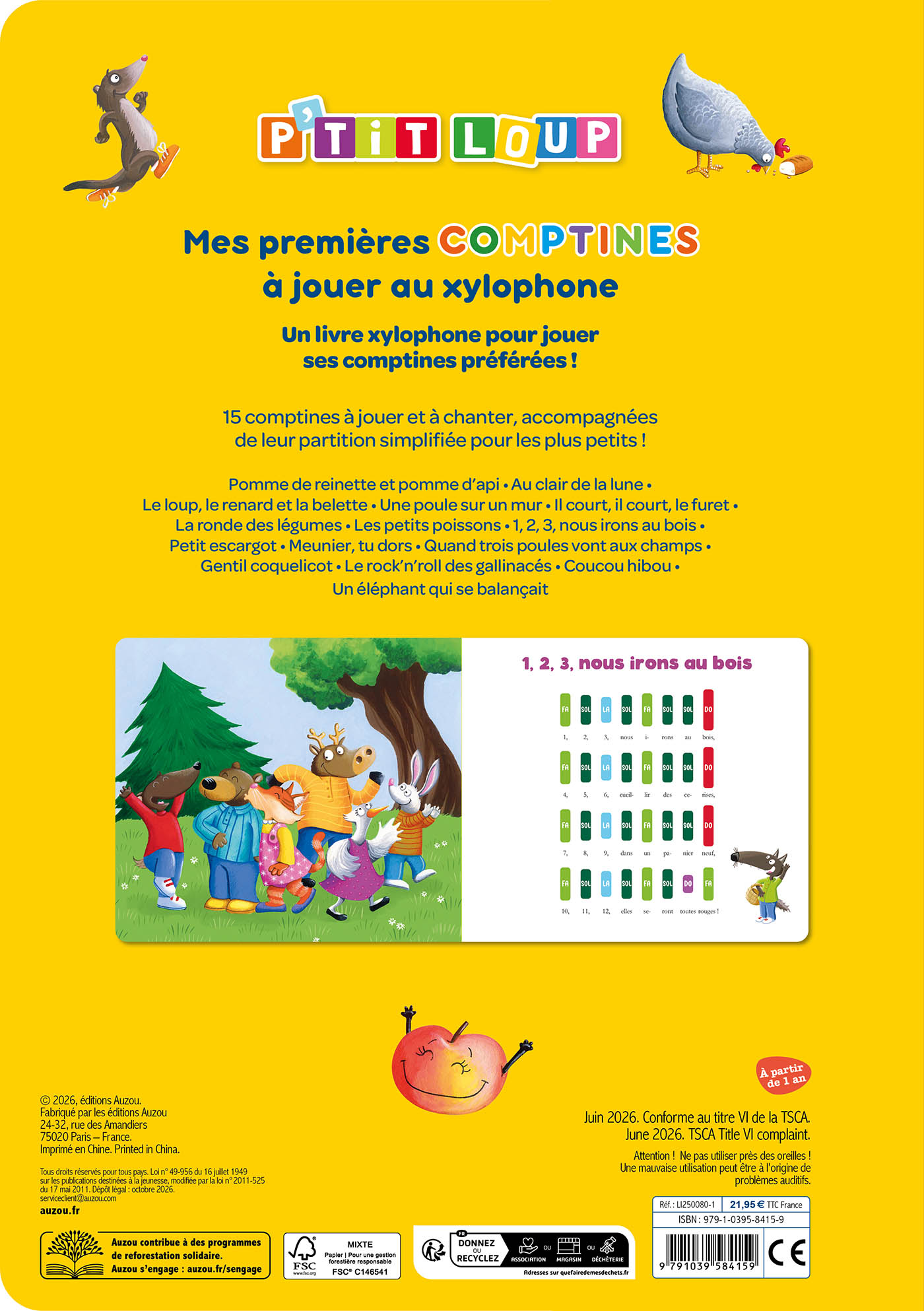 P'tit Loup - Mes Premières Comptines À Jouer Au Xylophone