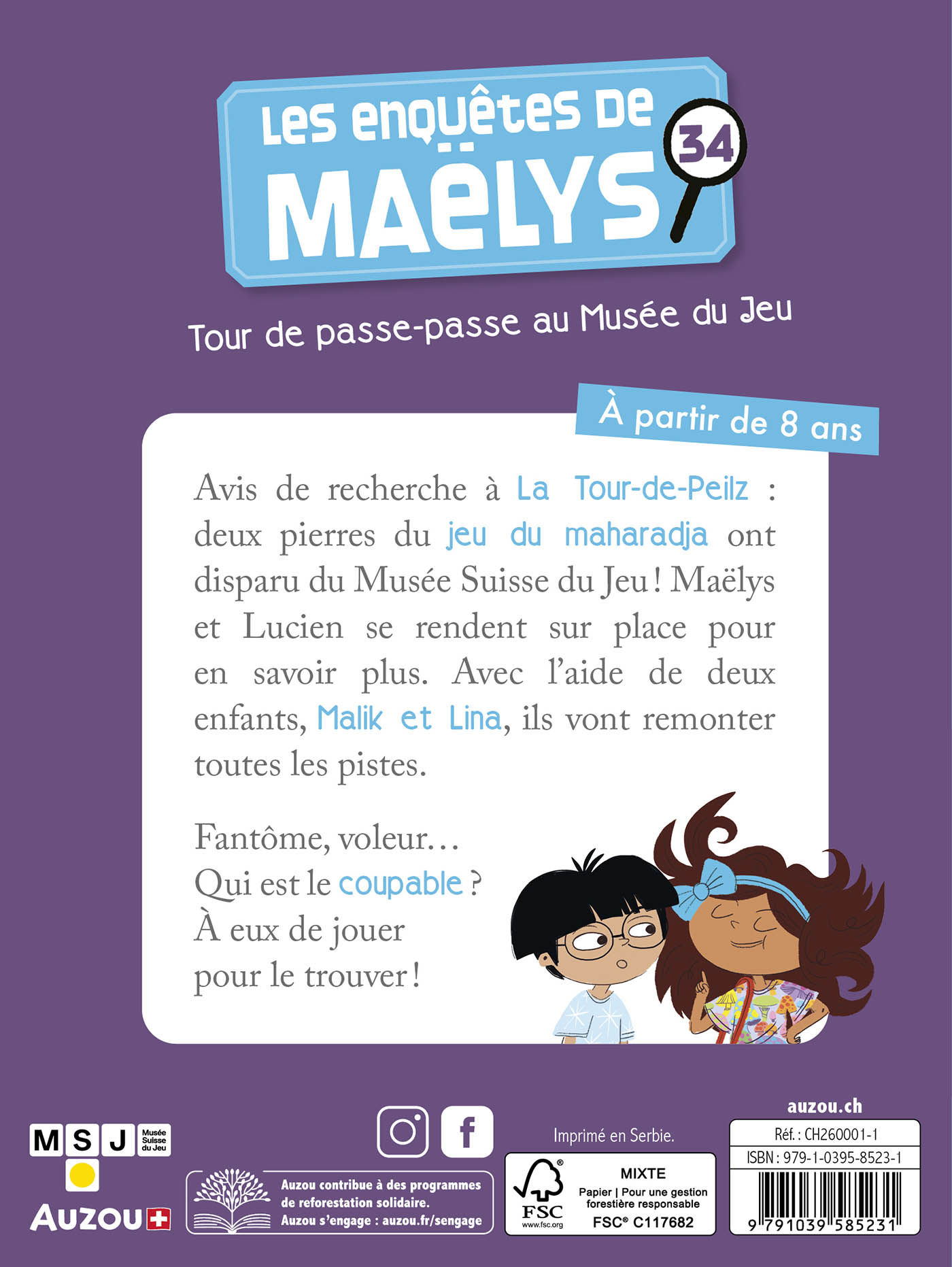 Les Enquêtes De Maëlys - Tour De Passe-Passe Au Musée Du Jeu - Tome 34