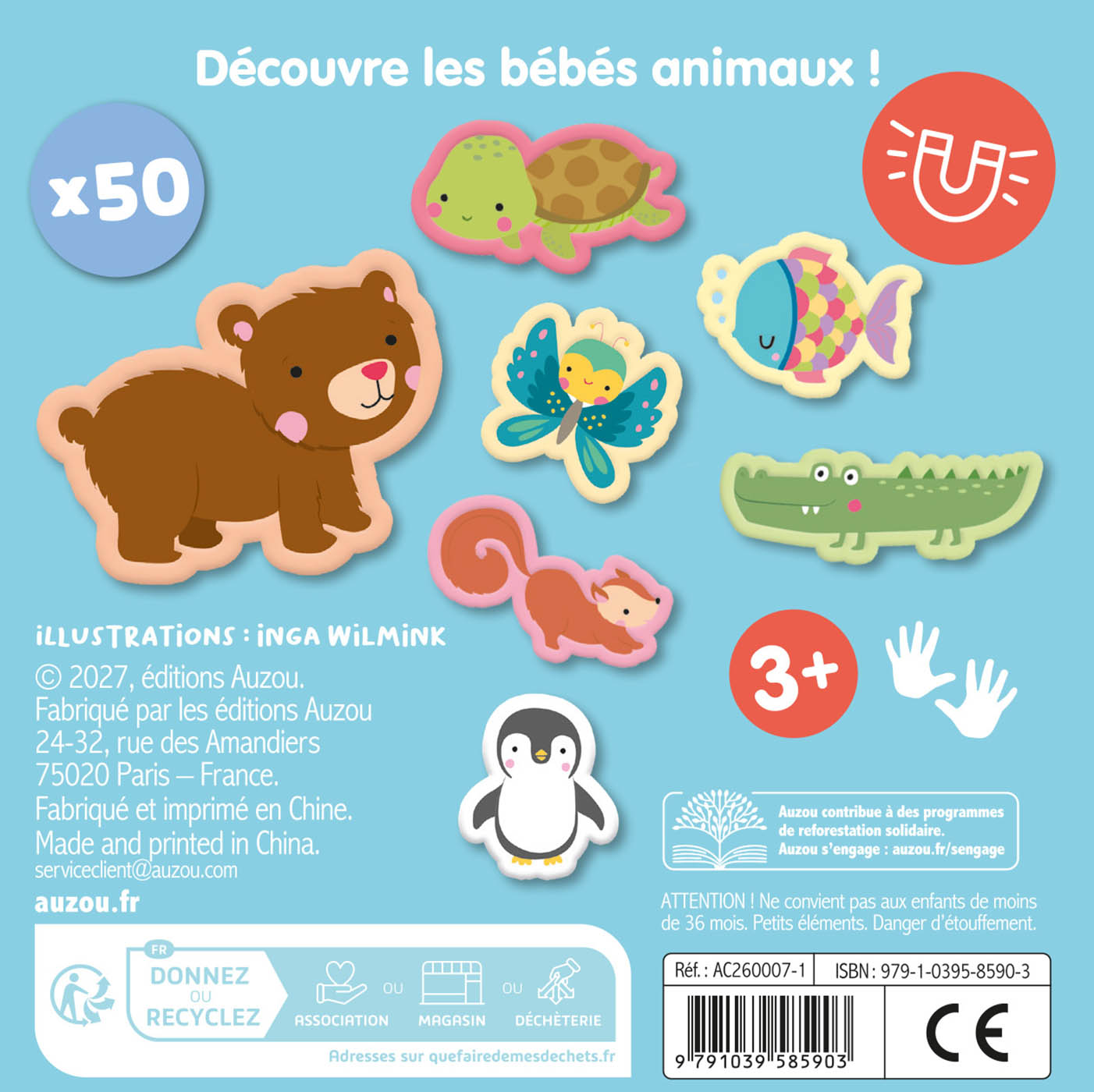 Mes Super 50 Aimants - Bébés Animaux