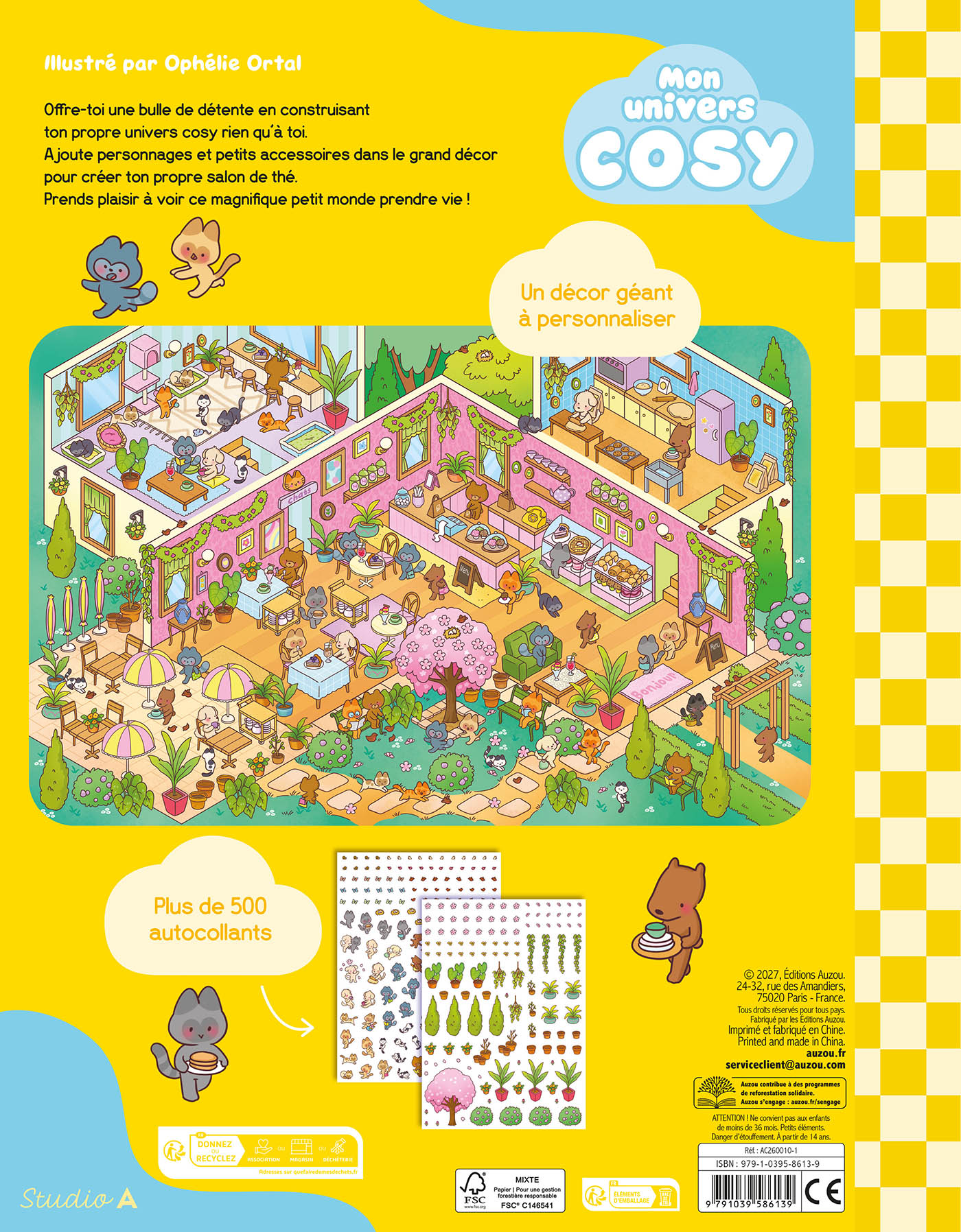Mon Univers Cosy - 500 Autocollants - Mon Petit Salon De Thé