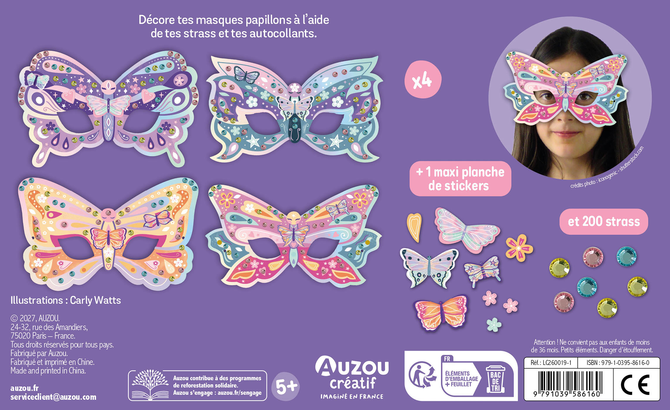 Ma Pochette D'artiste - Mes Masques Papillons