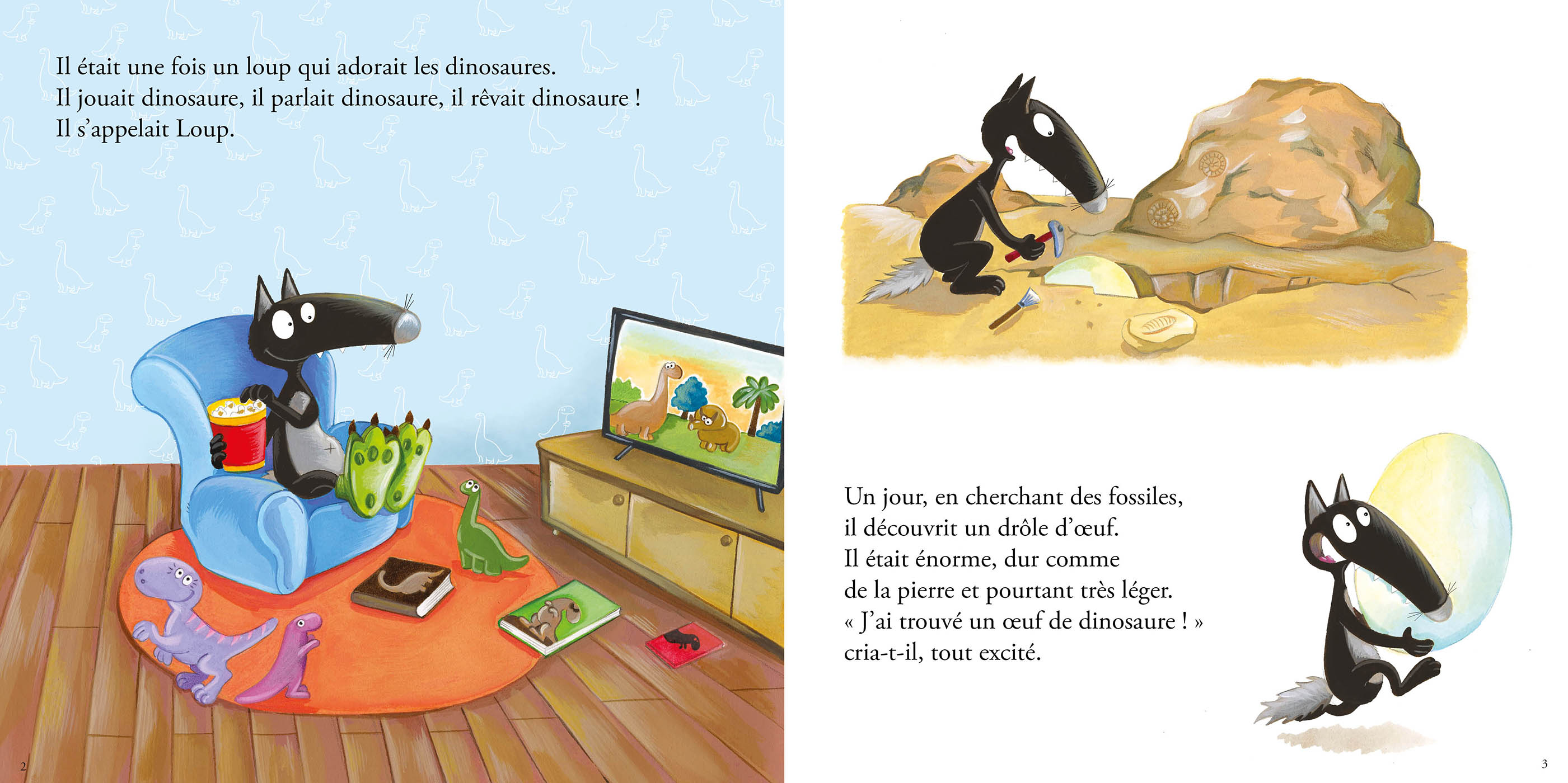 Le Loup Qui Adorait Les Dinosaures