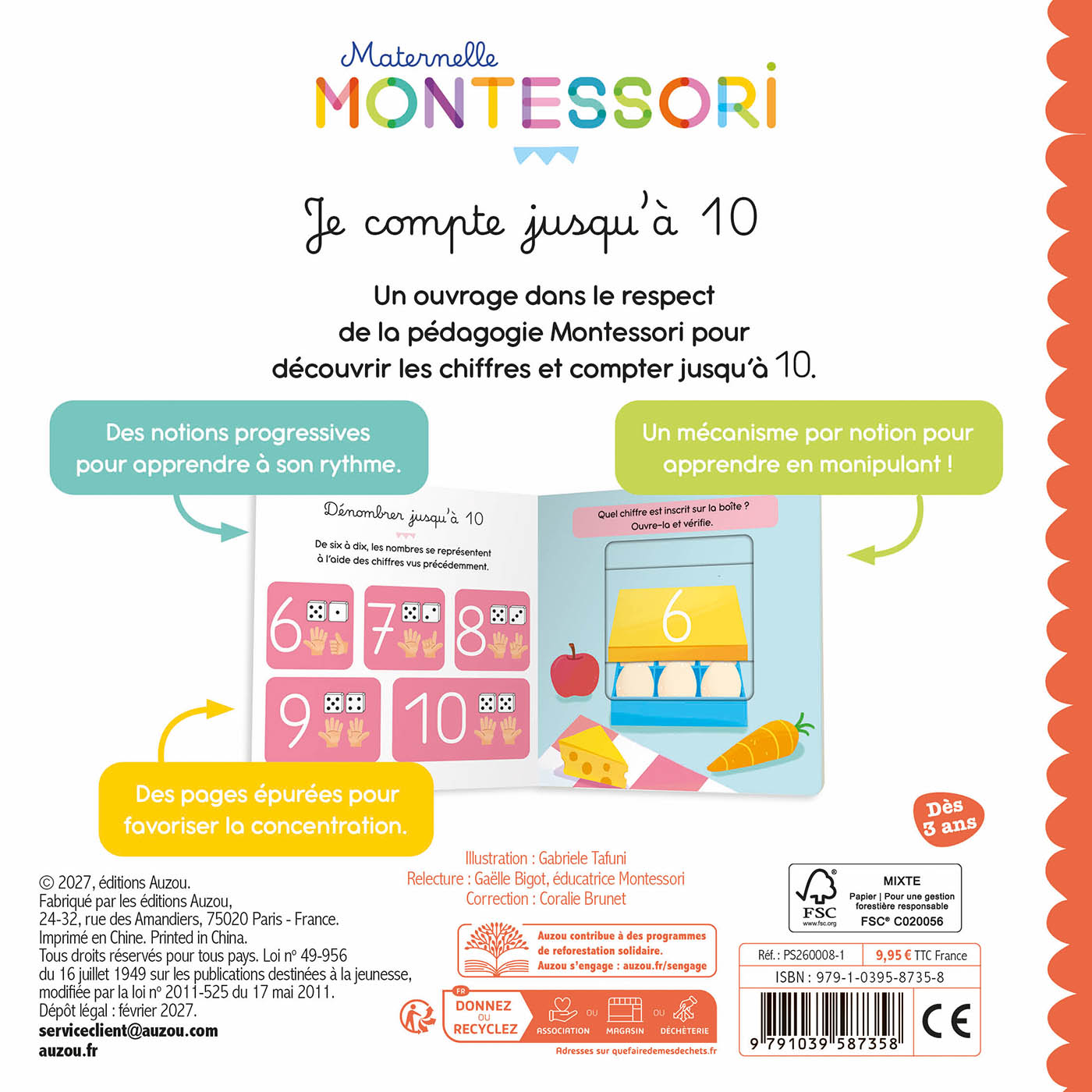 Maternelle Montessori - Je Compte Jusqu'à 10