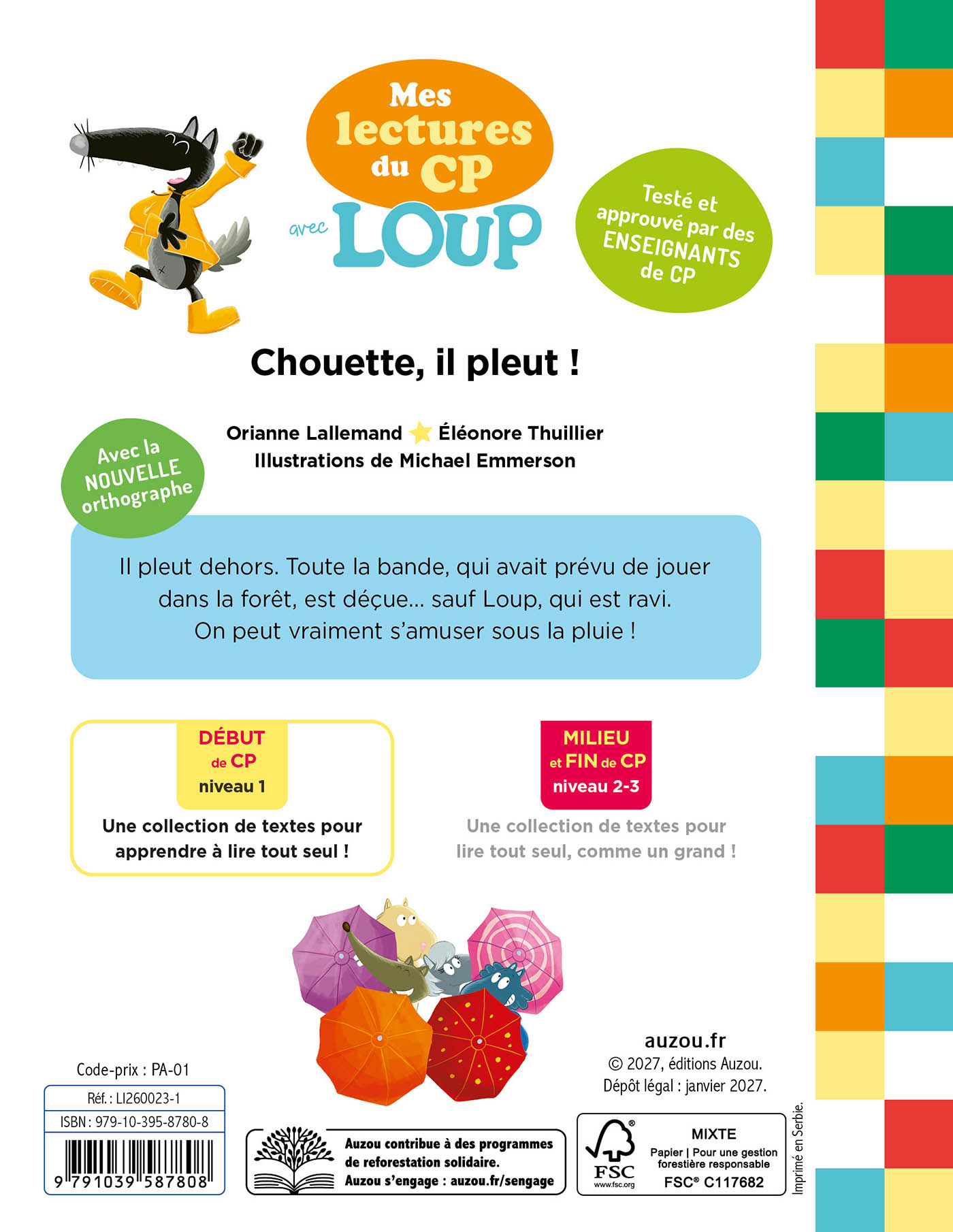 Mes Lectures Du Cp Avec Loup - Chouette, Il Pleut !