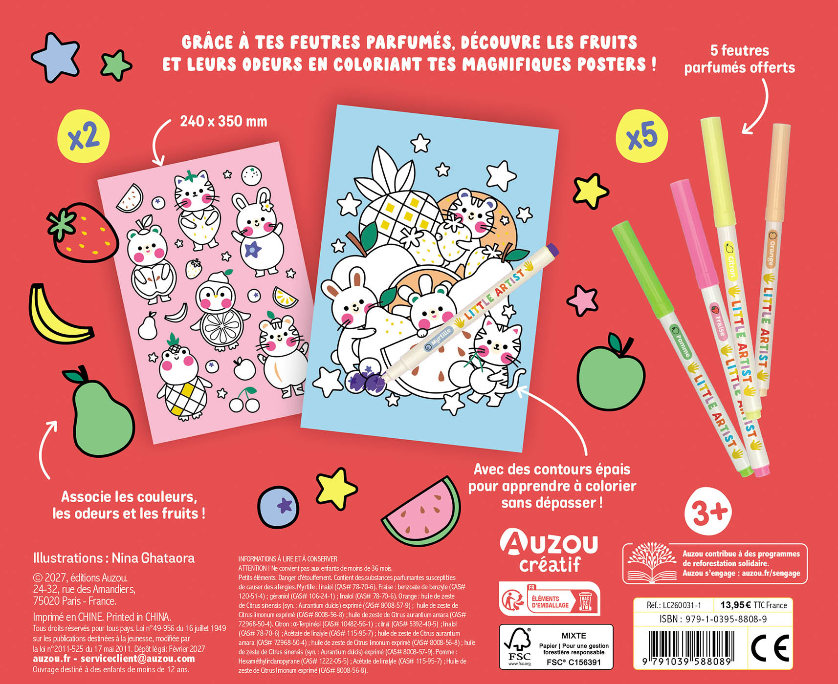 Mon Coffret D'artiste - Little Artist - Mes Premiers Coloriages À Odeurs