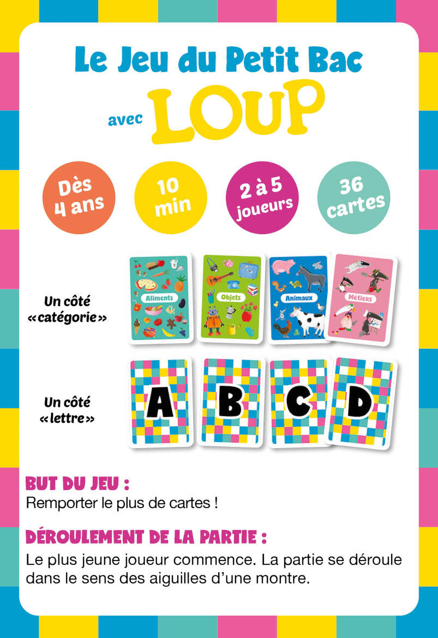 Jeu De Cartes - Le Petit Bac De Loup Jeu De Cartes - Le Petit Bac De Loup