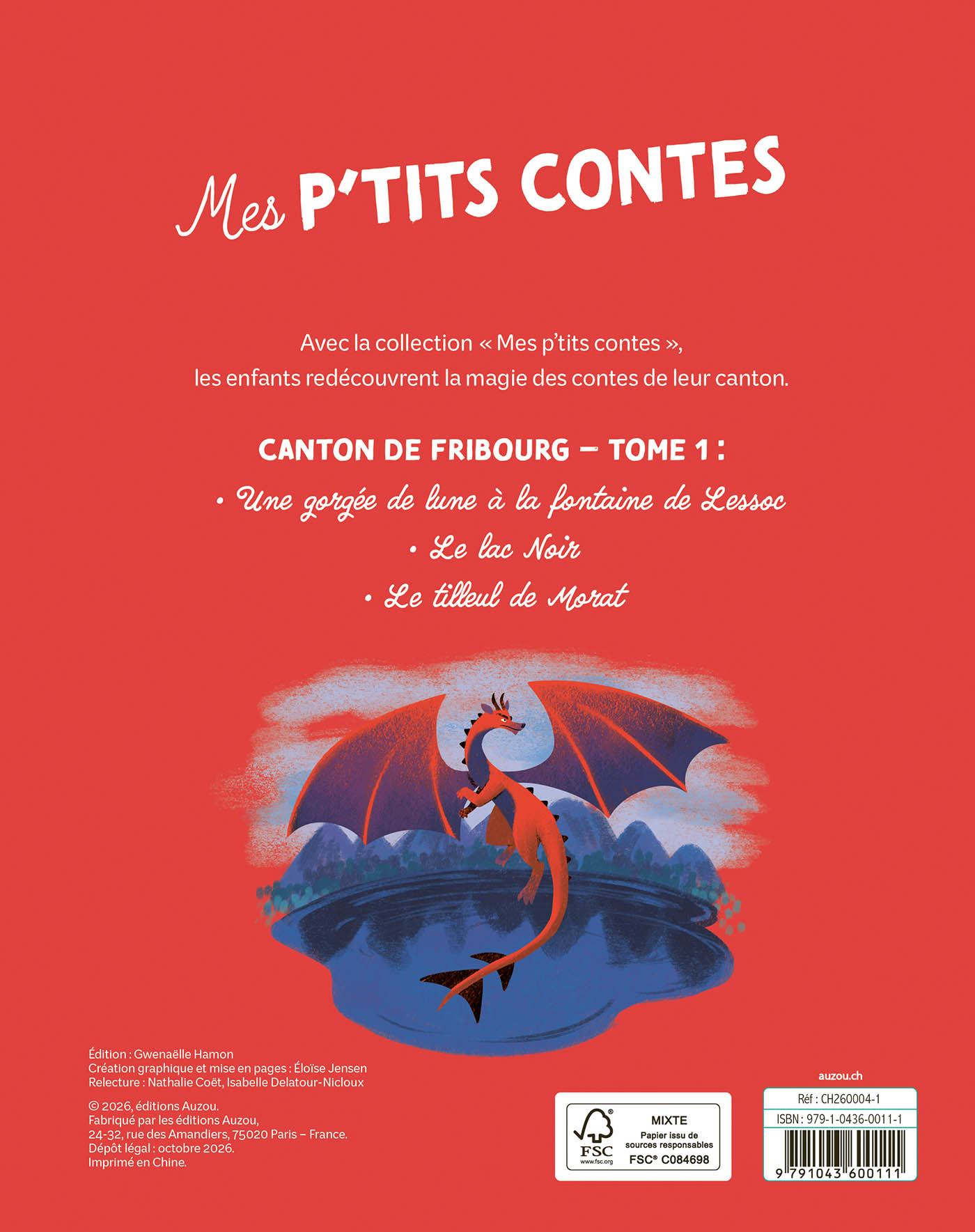Ne  Mes P'tits Contes Du Canton De Fribourg Tome 1