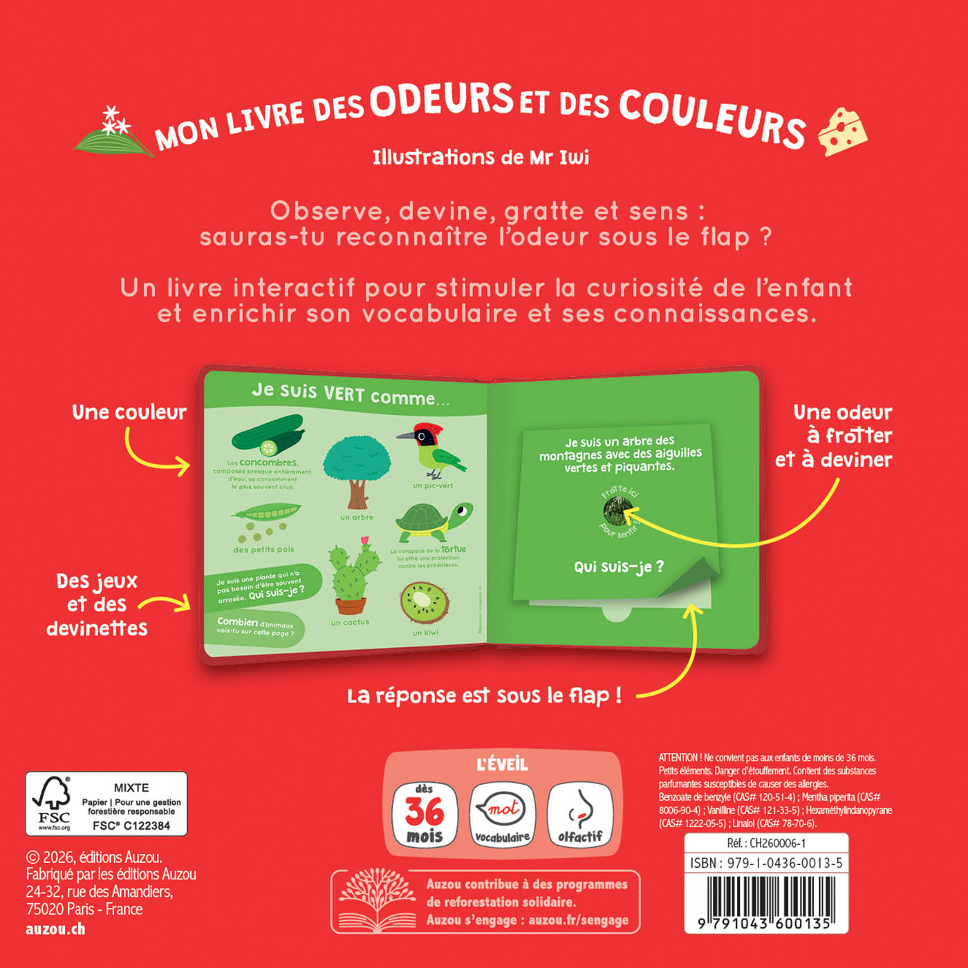 Mon Livre Des Odeurs Et Des Couleurs - La Suisse